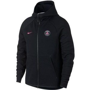 Nike Paris Saint-Germain Tech Fleece Men's Full-Zip Hoodie Kapucnis melegítő felsők - Černá