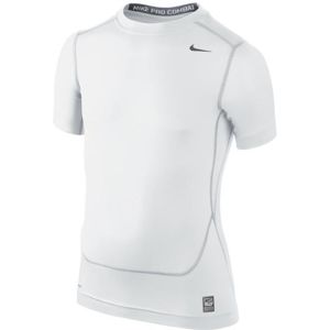 Nike CORE COMP SS TOP YTH Kompressziós póló - Fehér - M