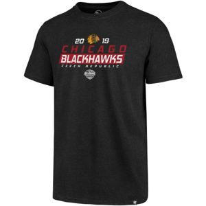47 Chicago Blackhawks '47 CLUB TEE fekete XL - Férfi póló