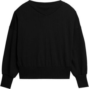 4F SWEATSHIRT W Női pulóver, fekete, méret