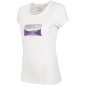 4F WOMEN'S T-SHIRT Női póló, fehér, méret XS