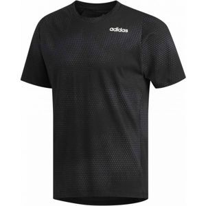 adidas FREELIFT GRAPHIC TECH COTTON SS TEE-AOP fekete S - Férfi póló sportoláshoz