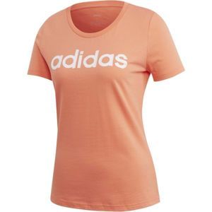 adidas LINEAR TEE 1 narancssárga XL - Női póló