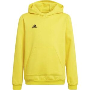 adidas ENT22 HOODY Y Junior futball pulóver, sárga, veľkosť 128