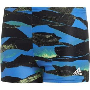 adidas FITNESS GRAPHIC SWIM BOXER BOYS fekete 116 - Fiús sport úszónadrág