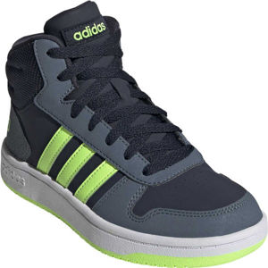 adidas HOOPS MID 2.0 K Gyerek szabadidőcipő, zöld, méret 37 1/3