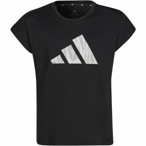 adidas AR GR TEE Lány póló, fekete, veľkosť 164