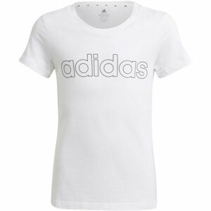 adidas LIN TEE Lány póló, fehér, veľkosť 152