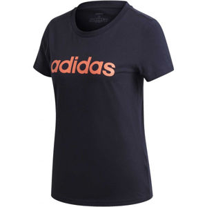 adidas E LIN SLIM TEE Női póló, sötétkék,narancssárga, méret