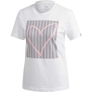 adidas W ADI HEART T fehér Bijela - Női póló