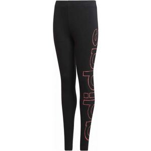 adidas YG LOGO TIGHT Lány legging, fekete, veľkosť 128