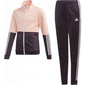 adidas YG PES TS Lány melegítő szett, lila,rózsaszín,fehér, méret