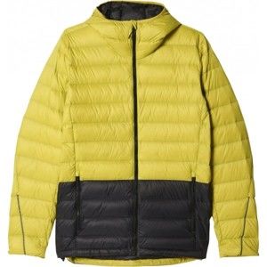 adidas LIGHT DOWN HOODED JACKET CB sárga 48 - Férfi outdoor kabát