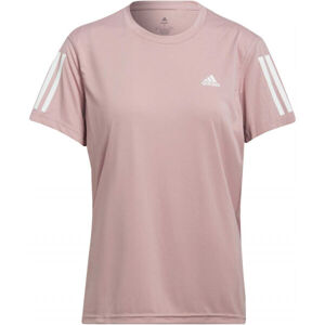 adidas OWN THE RUN TEE Női póló futáshoz, rózsaszín, veľkosť M