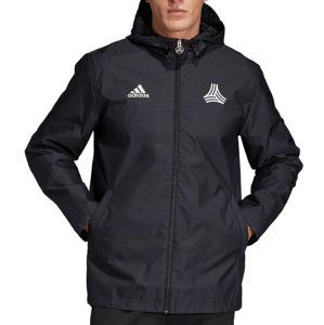 adidas TAN WINDBREAKER Kapucnis kabát - Černá
