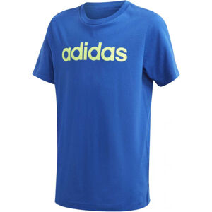 adidas YB E LIN TEE Fiú póló, kék, méret 128
