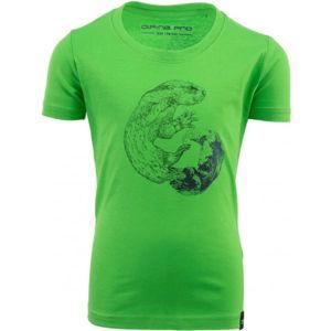 ALPINE PRO ODDO Gyerek póló, világoszöld, méret 128-134