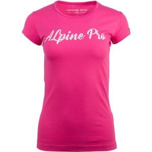ALPINE PRO HERTA rózsaszín L - Női póló