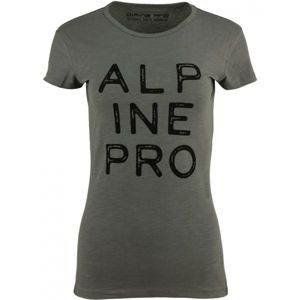 ALPINE PRO JAVONA sötétzöld S - Női póló