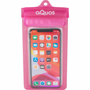 AQUOS PHONE DRY BAG Vízálló telefontok, rózsaszín, méret os