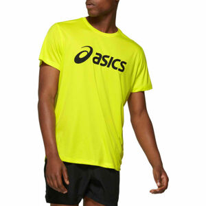 Asics SILVER ASICS TOP Fényvisszaverő neon L - Férfi póló futáshoz