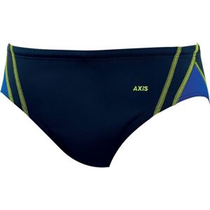 Axis PLAVKY PÁNSKÉ SLIPOVÉ Férfi sportos úszónadrág, sötétkék,kék,sárga, méret