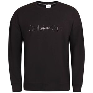 Calvin Klein EMB ICON LOUNGE-L/S SWEATSHIRT Férfi pulóver, fekete, veľkosť XL