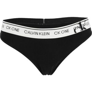 Calvin Klein FADED GLORY-THONG Női tanga alsó, fekete, veľkosť M