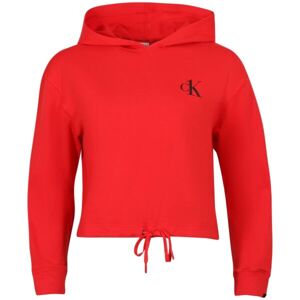Calvin Klein L/S HOODIE Női pulóver, piros, veľkosť S