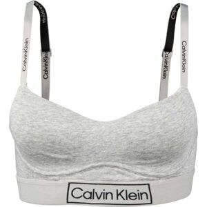 Calvin Klein REIMAGINED HERITAGE-LGHT LINED BRALETTE Női melltartó, szürke, veľkosť S
