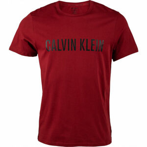 Calvin Klein S/S CREW NECK Férfi póló, bordó, méret M
