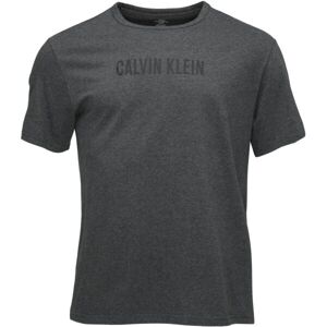 Calvin Klein S/S CREW NECK Férfi póló, sötétszürke, veľkosť M