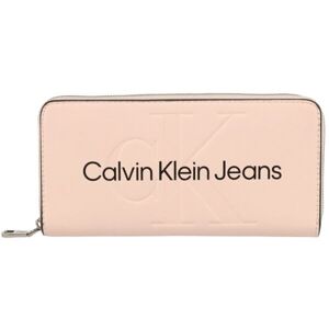 Calvin Klein SCULPTED MONO ZIP AROUND MONO Női pénztárca, rózsaszín, veľkosť os