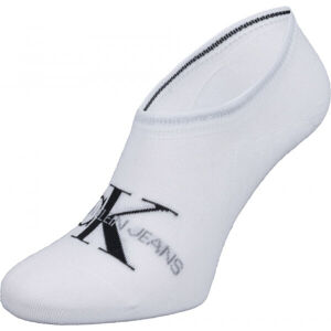 Calvin Klein WOMEN LINER 1P JEANS LOGO BROOKLYN Női zokni, fehér, méret UNI