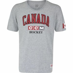 CCM FLAG TEE TEAM CANADA Férfi póló, szürke, méret XL