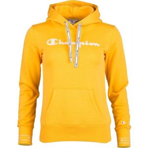 Champion HOODED SWEATSHIRT sárga XS - Női pulóver