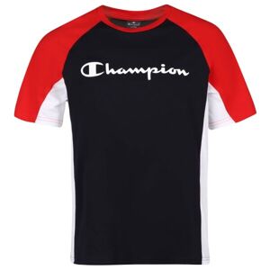 Champion CREWNECK T-SHIRT Férfi póló, sötétkék, méret L