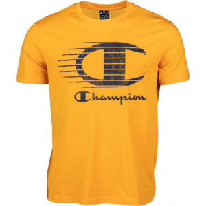 Champion CREWNECK T-SHIRT sárga S - Férfi póló