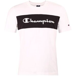 Champion CREWNECK COLOR BLOCK T-SHIRT Férfi póló, fehér, méret XXL
