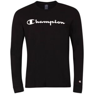 Champion CREWNECK LONG SLEEVE T-SHIRT Férfi felső, fekete, méret S