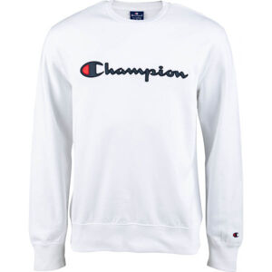 Champion CREWNECK SWEATSHIRT Férfi pulóver, fehér, méret L