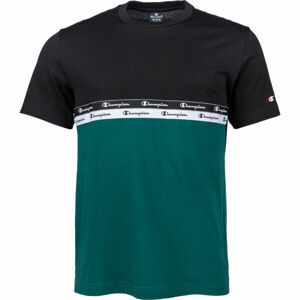 Champion CREWNECK T-SHIRT Férfi póló, zöld, méret M