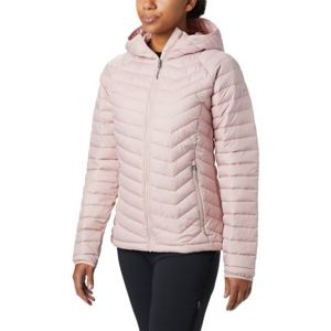 Columbia POWDER LITE HOODED JACKET Női kabát, rózsaszín, méret XL