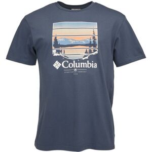 Columbia PATH LAKE GRAPHIC TEE II Férfi póló, kék, méret