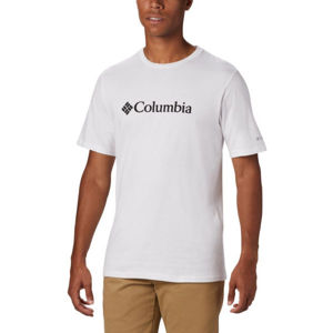 Columbia BASIC LOGO SHORT SLEEVE Férfi póló, fehér, méret
