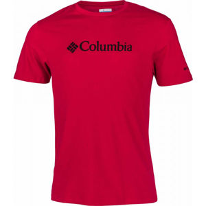 Columbia CSC BASIC LOGO TEE Férfi póló, piros, méret S