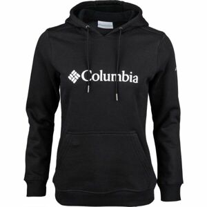 Columbia LOGO HOODIE Női pulóver, fekete, méret XS