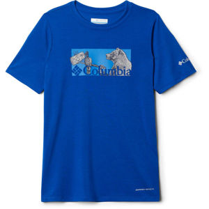 Columbia RANCO LAKE SHORT SLEEVE TEE kék S - Gyerek póló