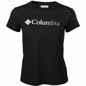 Columbia SUN TREK SS GRAPHIC TEE Női póló, sötétkék, méret S