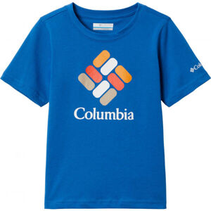 Columbia VALLEY CREED SHORT SLEEVE GRAPHIC SHIRT Gyerek póló, kék, veľkosť L